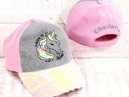 Personalized Girl s Fashion Baseball Cap - Born To Shine Hot on Sale