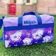 Personalized Kid s Travel Duffel Bag - Floral Unicorn For Sale