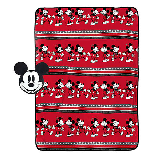 Disney® Mickey Mouse 60 x90  Throw Blanket and Pillow (non-personalized) on Sale