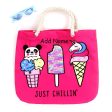 Personalized Rope Tote Bag with Sunglasses - Ice Cream Online Sale