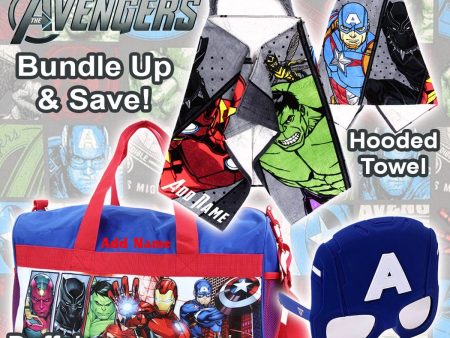 Personalized 3-Piece Lil  Splasher Gift Bundle - Avengers (Captain America) Discount