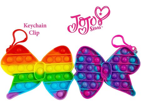 2-Pack Popper Fidget Keychain - Jojo Siwa For Sale