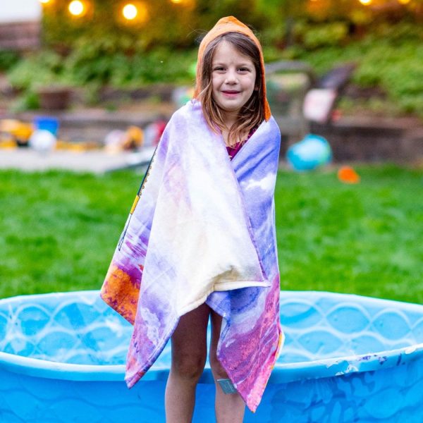 Personalized Embroidered Hooded Towel - Frozen Anna Hot on Sale