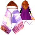 Personalized Embroidered Hooded Towel - Frozen Anna Hot on Sale