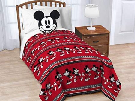 Disney® Mickey Mouse 60 x90  Throw Blanket and Pillow (non-personalized) on Sale