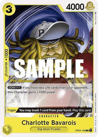 Charlotte Bavarois (OP04-106) - Kingdoms of Intrigue Pre-Release Cards  [Common] Online Hot Sale