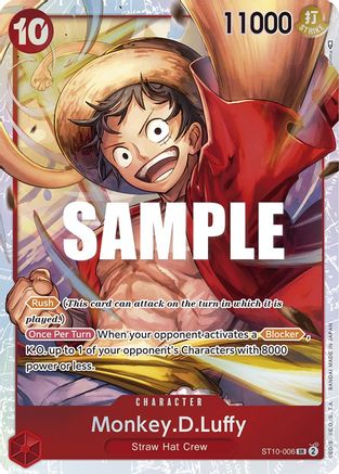 Monkey.D.Luffy (006) (ST10-006) - Ultra Deck: The Three Captains Foil [Super Rare] Online Hot Sale