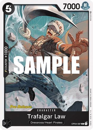 Trafalgar Law (OP04-087) - Kingdoms of Intrigue Pre-Release Cards  [Common] Discount