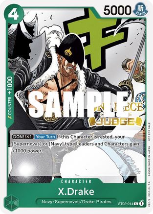 X.Drake (Judge Pack Vol. 2) (ST02-014) - One Piece Promotion Cards Foil [Promo] For Cheap