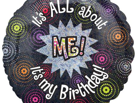 All About Me Birthday Foil Balloon 18in For Cheap