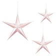 White Hanging 3D Stars 3pcs For Discount