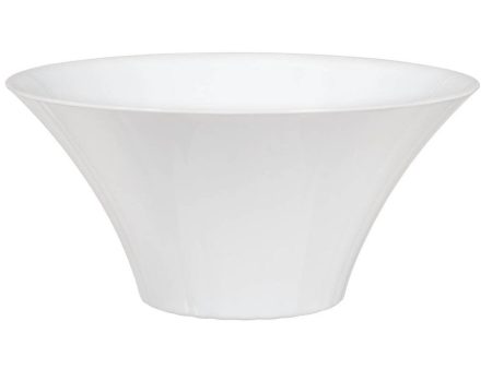 White Large Flared Plastic Bowl Sale