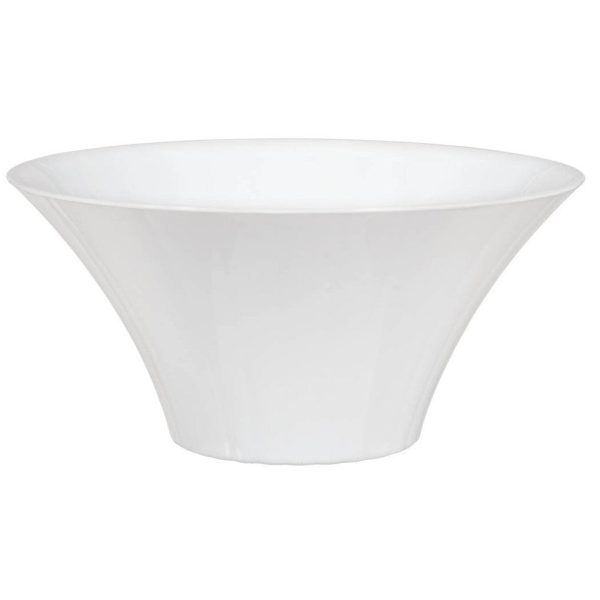 White Large Flared Plastic Bowl Sale