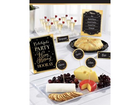 Gold Birthday Buffet Decorating Kit Online now