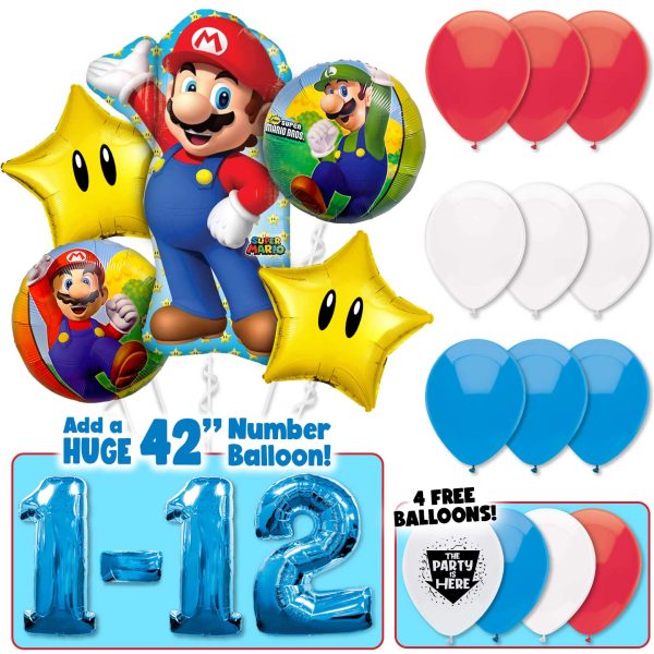 Super Mario Bros. Deluxe Balloon Bouquet Kit Online