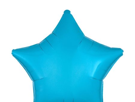 Caribbean Blue Decorator Star Balloon 45cm Sale