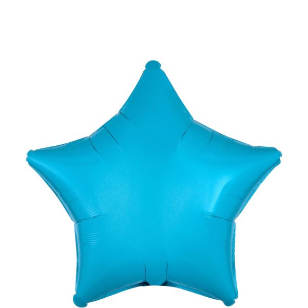 Caribbean Blue Decorator Star Balloon 45cm Sale