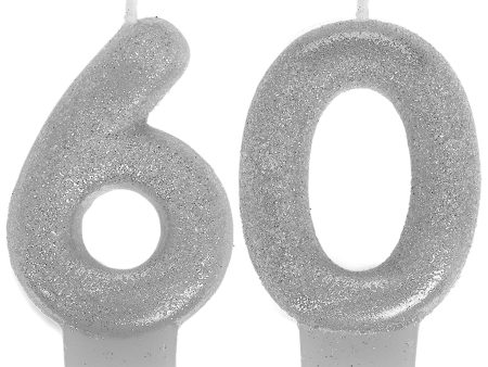 Sparkling Celebration 60 Birthday Candles 3in Discount