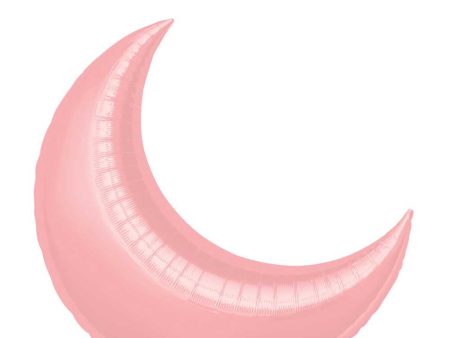 Pastel Pink Crescent Super Shape Balloon  26in Sale