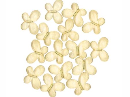 Yellow Sunshine Gems Acrylic Butterflies Confetti Supply