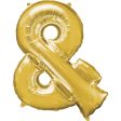 Symbol & Shaped Gold SuperShape Foil Balloon 27x33in Supply