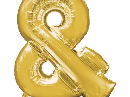 Symbol & Shaped Gold SuperShape Foil Balloon 27x33in Supply