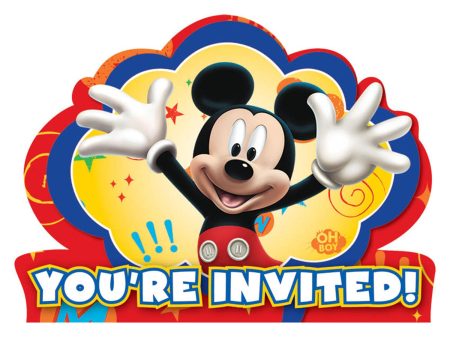 Mickey Mouse Invitation 8pcs Fashion