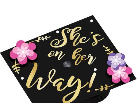 She s On Her Way Grad Cap Decorating Kit 1pc Discount