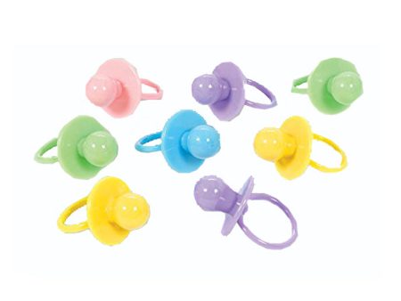 Baby Shower Large Neutral Pacifier Favors 8pcs Hot on Sale