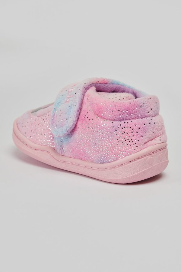 GDH AMELIA STITCHED RAINBOW FUR SLIPPER For Cheap