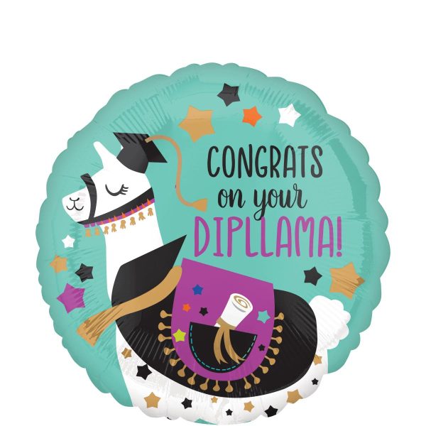 Congrats on Your Dipllama Foil Balloon 45cm For Cheap