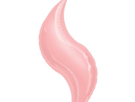 Pastel Pink Curve Super Shape Balloon 36in Online now