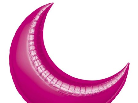 Fuchsia Crescent Supershape Balloon 26in Online now