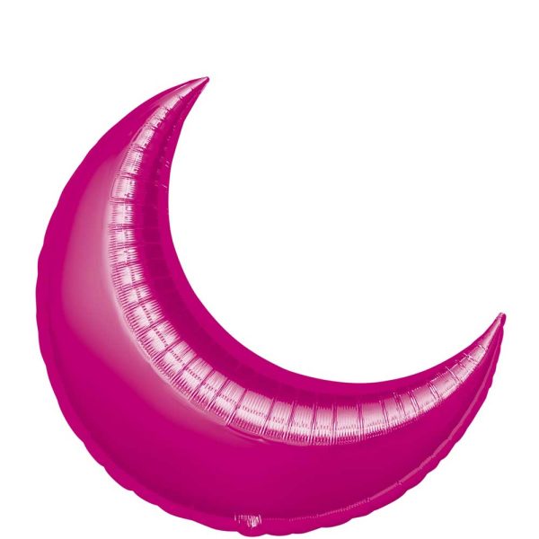 Fuchsia Crescent Supershape Balloon 26in Online now