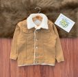 Stylish and Cozy Kids  Tan Sherpa-Lined Jacket - Perfect for Winter For Sale