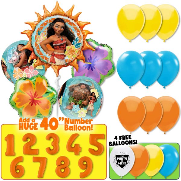 Moana Hawaiian Florals Party Balloon Kit Online Sale