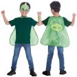 Child PJ Mask Geeko Cape Set Costume 4-8 Years For Discount