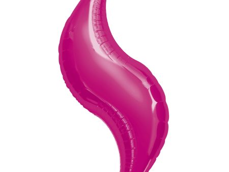 Fuchsia Curve Super Shape Balloon 42in Hot on Sale