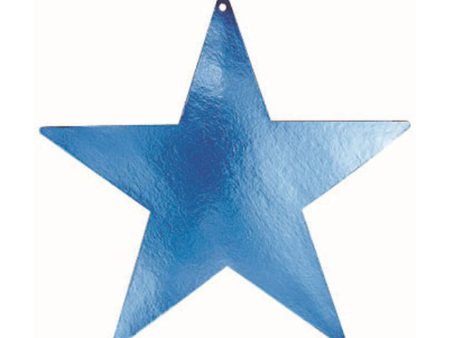 Blue Star Foil Cutout 15in Online Hot Sale