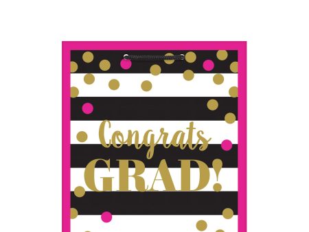 Grad Gold Confetti Gift Bag Online