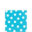 Caribbean Blue Dots Beverage Tissues 16pcs Online Sale