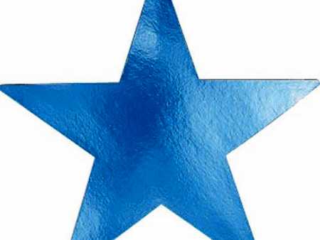 Blue Star Foil Cutout 12in For Discount