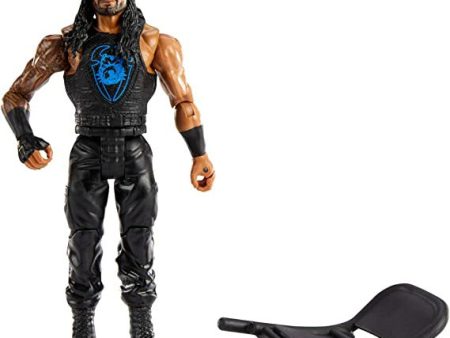 _WWE Wrekkin Series 7 Roman Reigns 6 in Action Figure with Punching Action Gripping Hands and Bendable Chair Accessory Poseable 6 in Gift for Ages 6 Years Old and Up Fashion