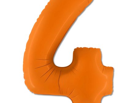 40 inch Number 4 - Orange Balloon Hot on Sale