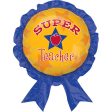 Super Teacher Award Ribbon Supershape Balloon 30in Discount