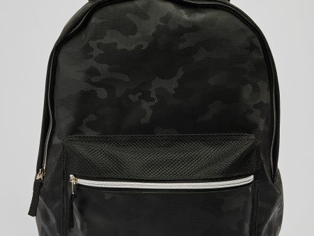 CAMO MESH POCKET BACKPACK For Cheap