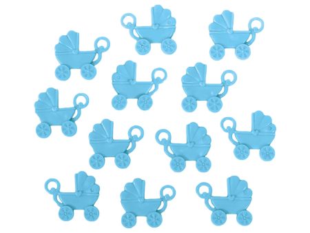 Baby Shower Blue Baby Carriage Favors 12pcs For Cheap