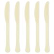 Vanilla Creme Heavy Weight Plastic Knives 20pcs Online Sale