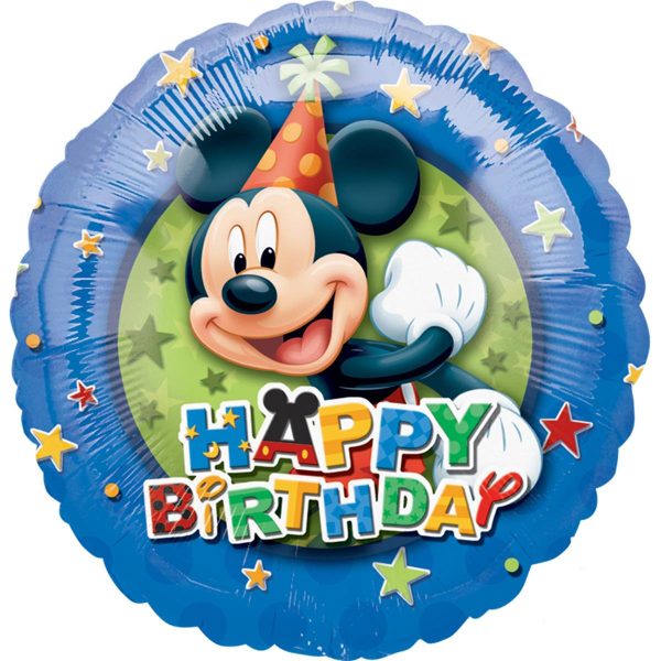 Mickey Birthday Stars 18in Online now