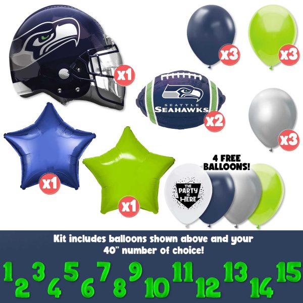 NFL Seattle Seahawks Football Party Balloon Kit For Sale